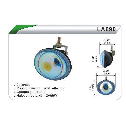 Фара дополнительная DLAA 690-RY H3-12V-55W 102х81 мм (37883)