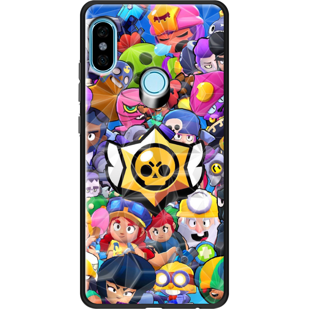 Чехол BoxFace Xiaomi Redmi Note 5 / Note 5 Pro Brawl Stars Черный силикон с призмой (32971-up2389-37870)