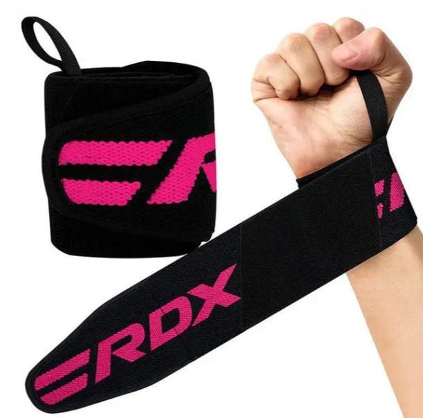 Бинты для запястий RDX W2 Gym Wrist Wraps Pro Pink (WAH-W2P)