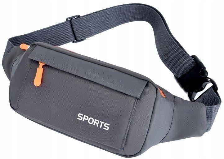 Сумка поясная бананка легкая Fasion Sports Серый