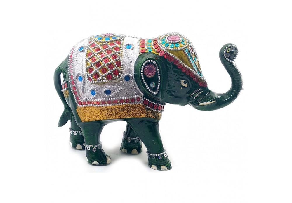 Статуетка Слон з інкрустацією 25х18х9,5 см (32611)