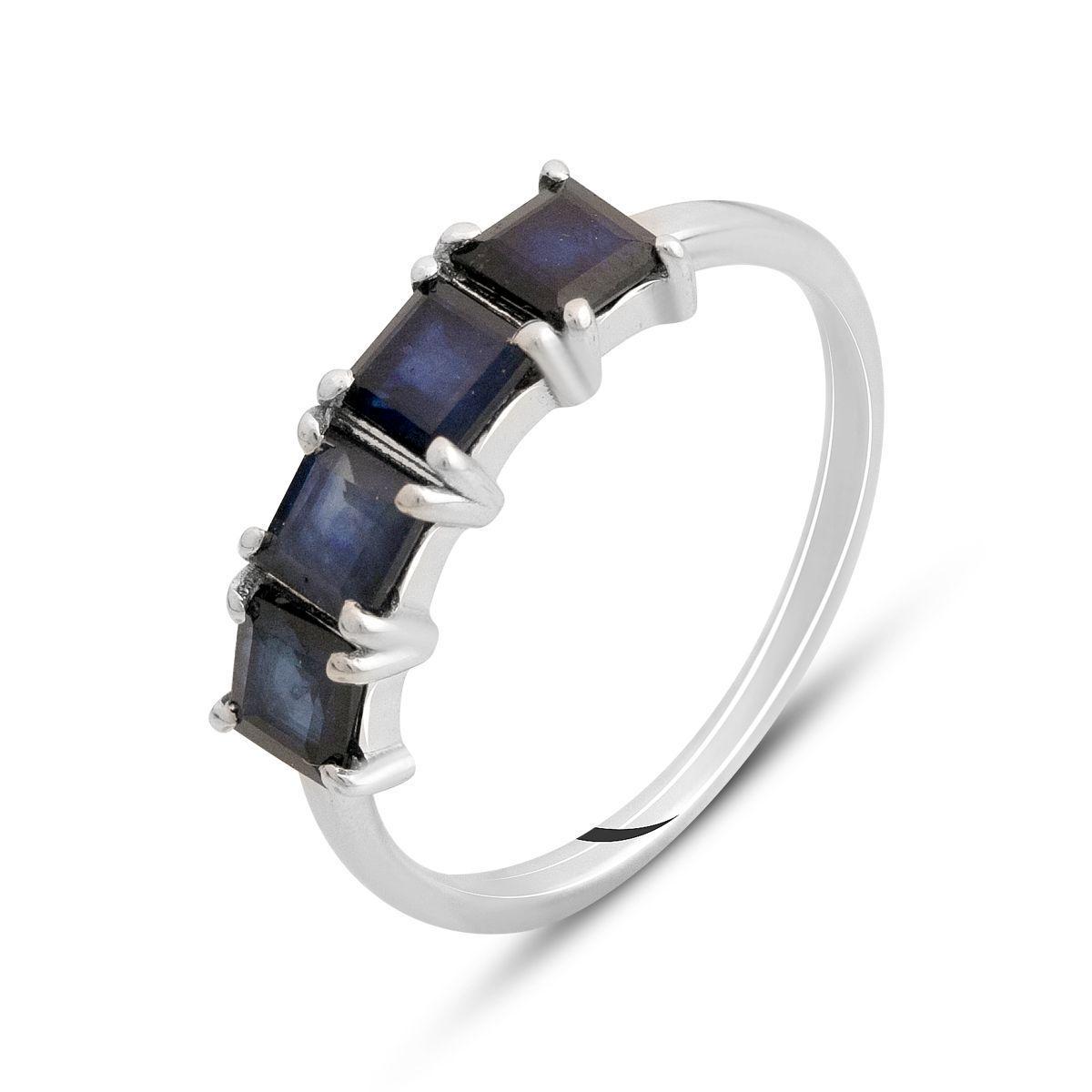 Кольцо серебряное Tiva с натуральным сапфиром 1,55 ct 1,96 г р. 17,5 (2143277)