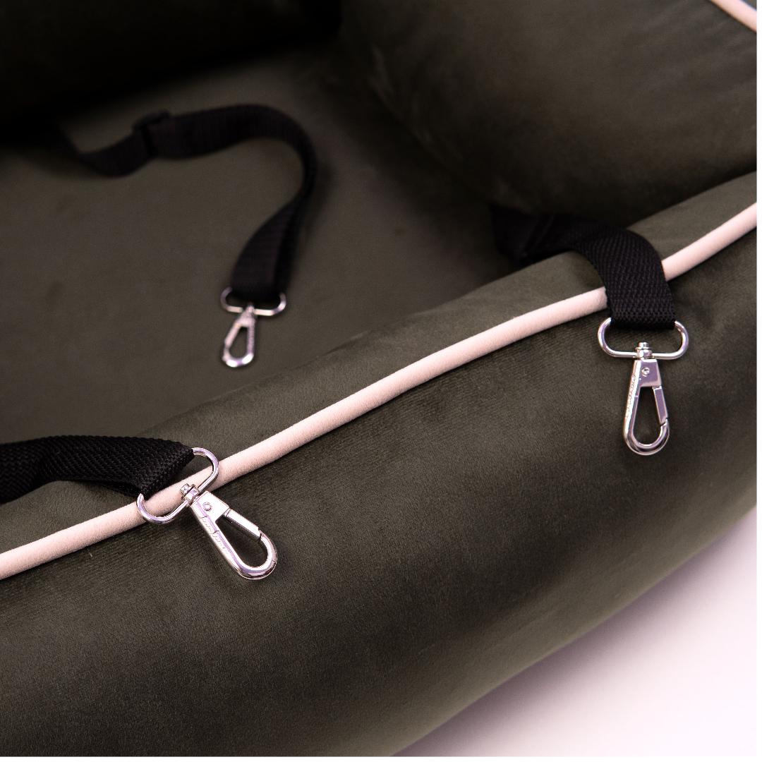 Автокресло для животных Darling 60х50 см Темный-хаки/Белый (216050002) - фото 5