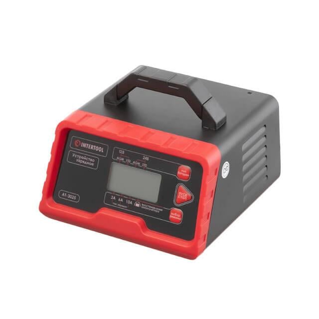 Устройство зарядное для аккумуляторов Intertool AT-3025 LCD-дисплей/режим восстановления аккумулятора (8918449)