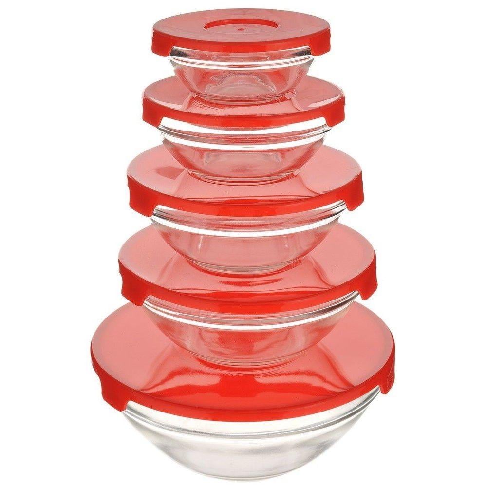 Набор стеклянных судков с крышками Unique UN-1501 5 шт. (201223)