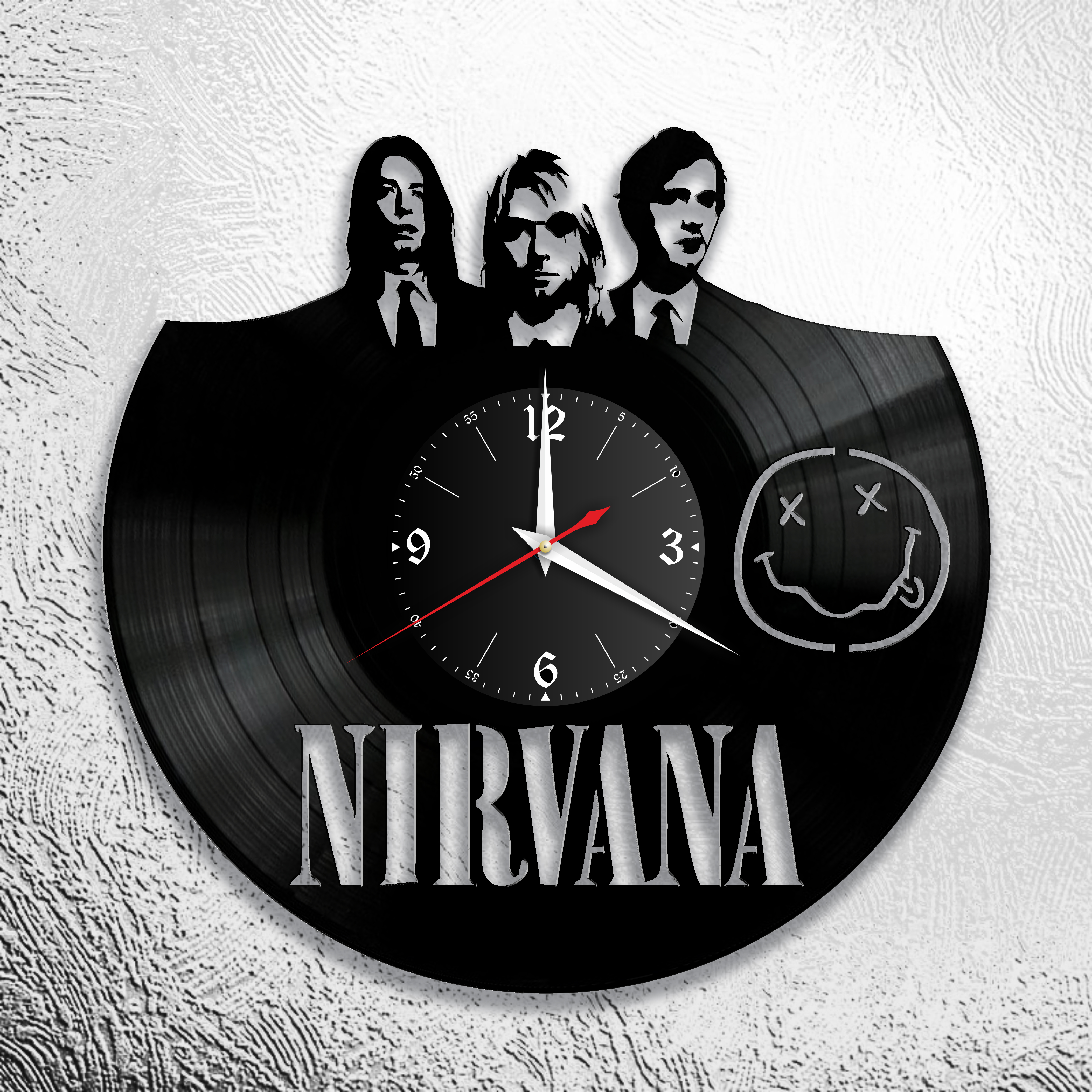 Часы настенные Nirvana 0683 из виниловой пластинки
