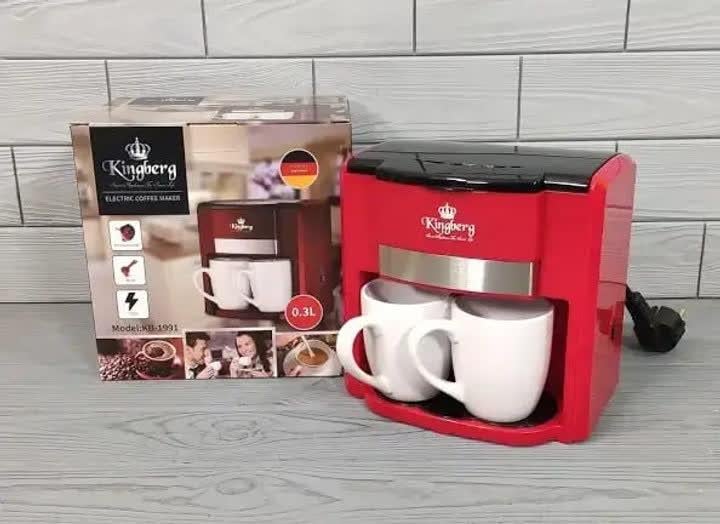 Кавоварка електрична крапельна Kingberg KB 1991 з двома чашками (30227512) - фото 2 Кавоварка електрична крапельна Kingberg KB 1991 з двома чашками (30227512) - фото 2