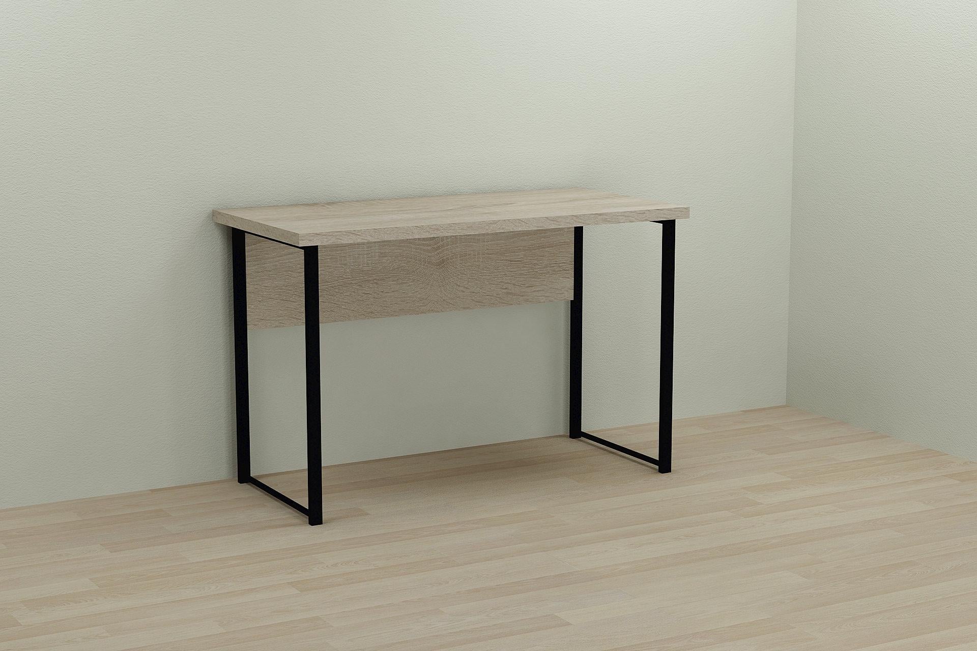 Компьютерный стол Ferrum-decor Курт ДСП 32 мм 75x140x70 см Черный/Дуб Сонома (FRD-103947)