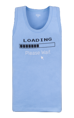 Майка детская хлопковая для мальчика Gabbi МКМ-20-6 140 см Голубой (12210)