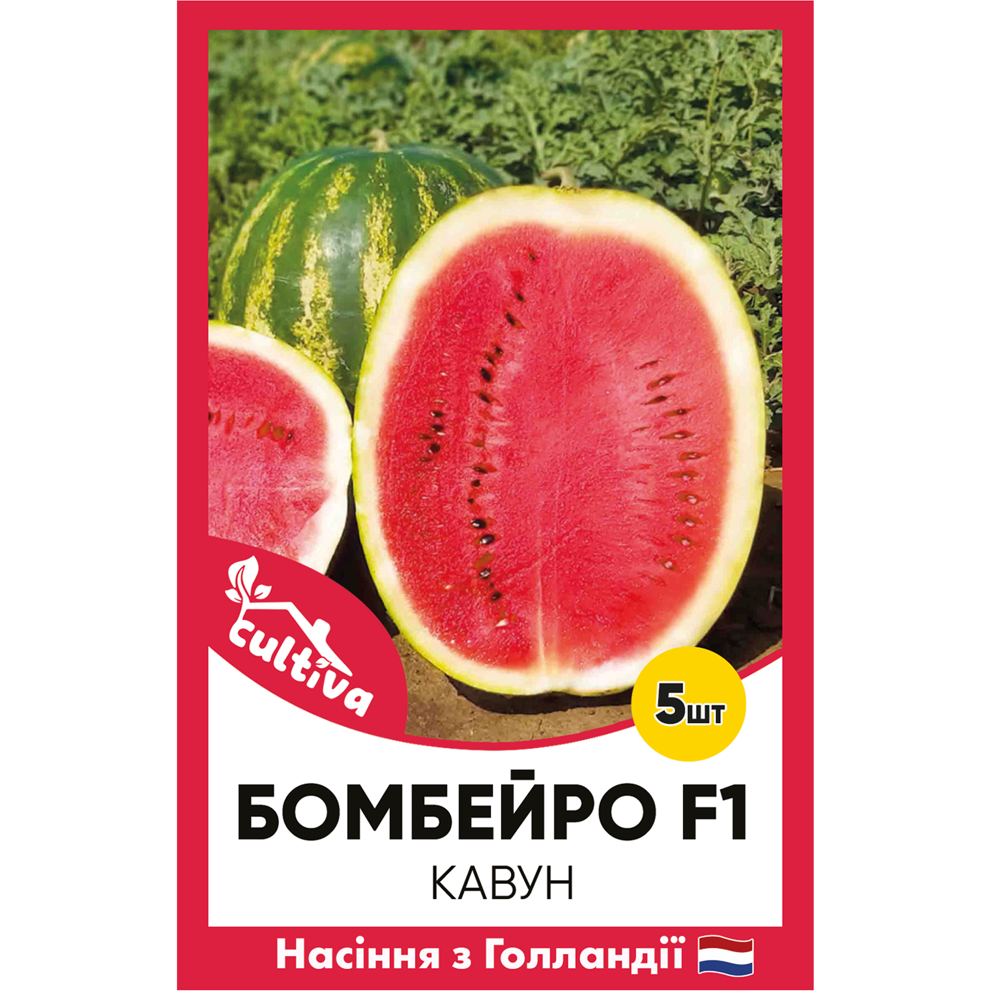Насіння кавуну Hazera Бомбейро F1 5 шт. (KR129472)
