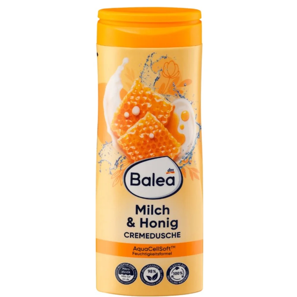 Крем-гель для душа Balea Milch & Honig с ароматом молока и меда 300 мл