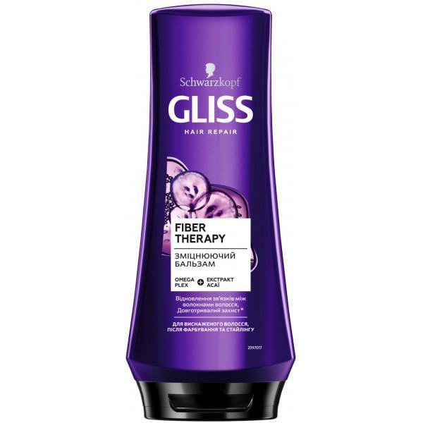 Укрепляющий бальзам Schwarzkopf GLISS Fiber Therapy для истощенных волос после окрашивания и стайлинга 200 мл (5615669)