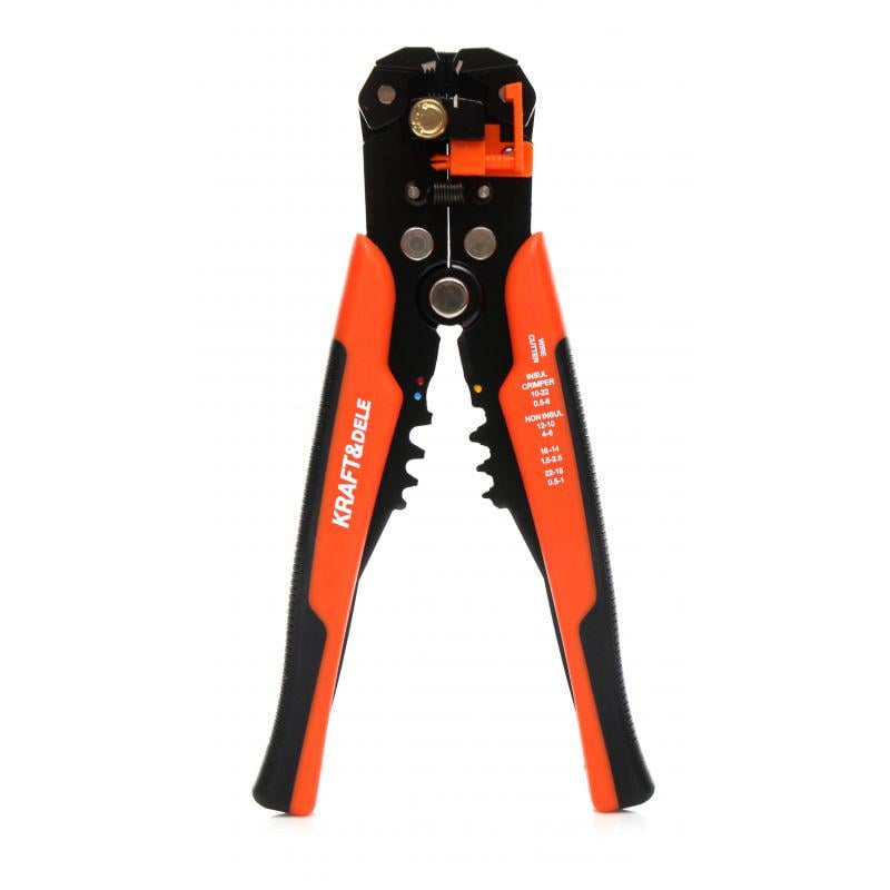 Кримпер-ножиці Kraft&Dele KD10543 для зняття ізоляції з аксесуарами 3 до 1
