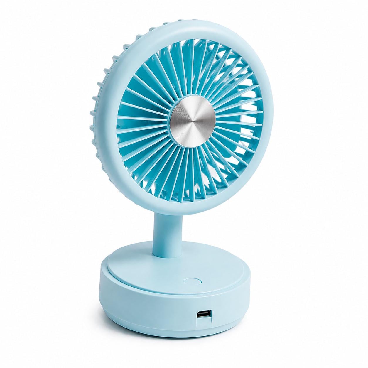 Вентилятор маленький на стіл Table Mini Fan Блакитний (1011155-LightBlue-4)