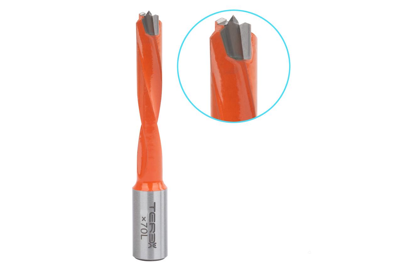 Свердло глухе TEREX d 5,5 мм L 70 мм ліве - фото 2 Свердло глухе TEREX d 5,5 мм L 70 мм ліве - фото 2