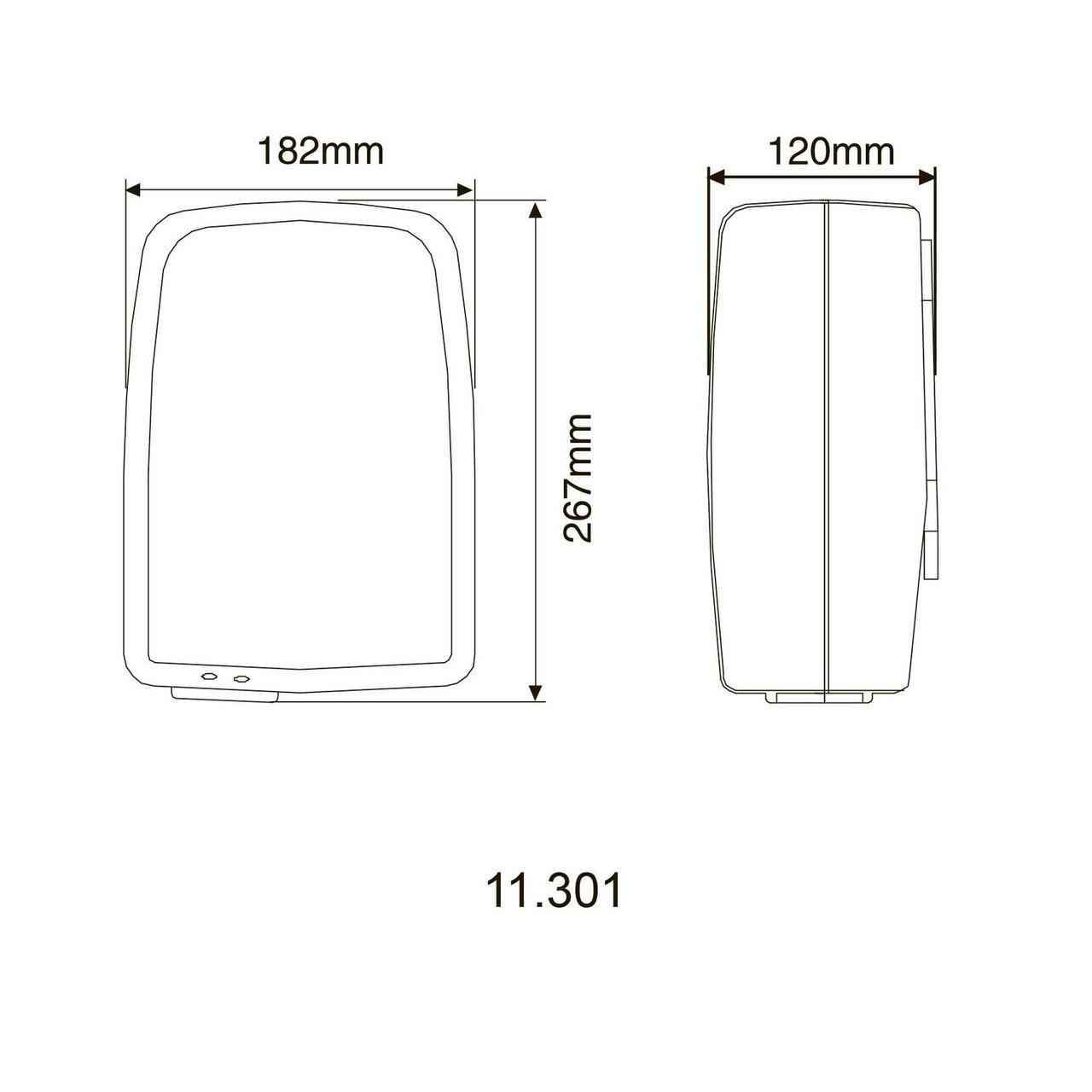 Сушарка для рук HOTEC 11.301 ABS White (2108038629) - фото 4