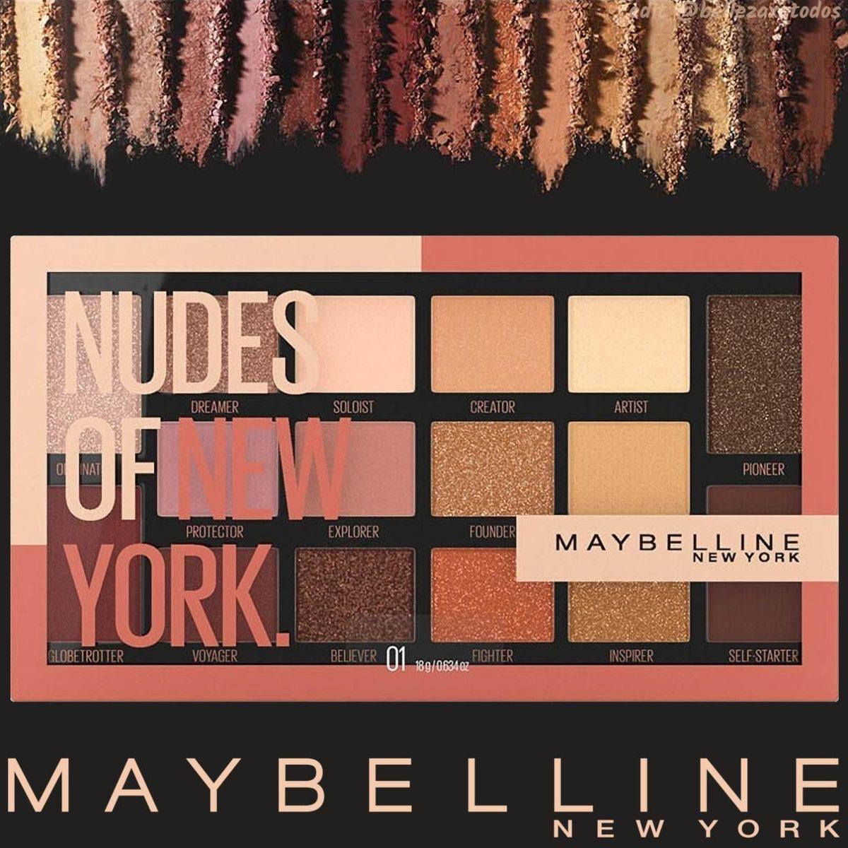 Палітра тіней для очей Maybelline New York Nudes of New York - фото 2