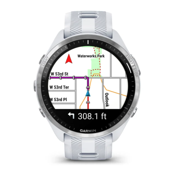 Смарт-часы Garmin Forerunner 965 с титановым безелем Белый (010-02809-11) - фото 3