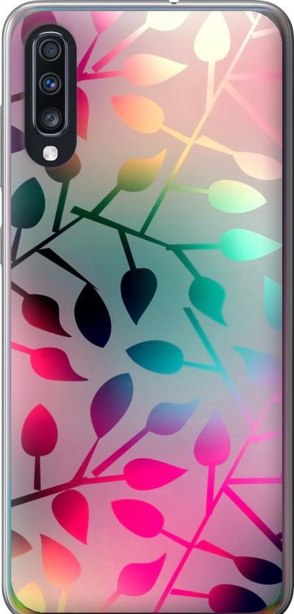 Чехол на Samsung Galaxy A70 2019 A705F Листья (2235t-1675-42517)