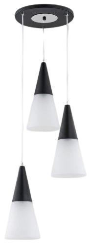 Люстра подвес Alfa Cono Black Ring (62007)