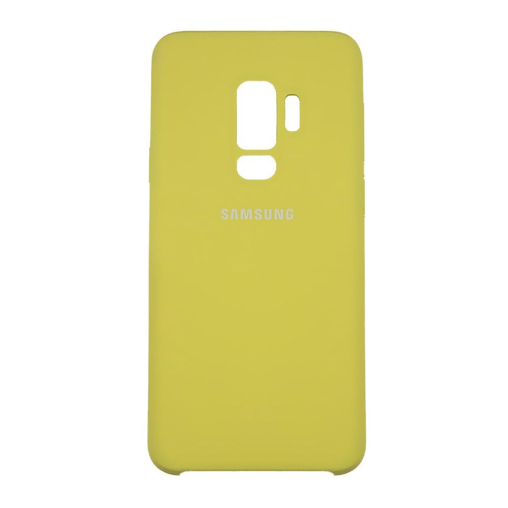 Чехол Silicone Case High Copy Samsung S9 Plus Бледно-желтый