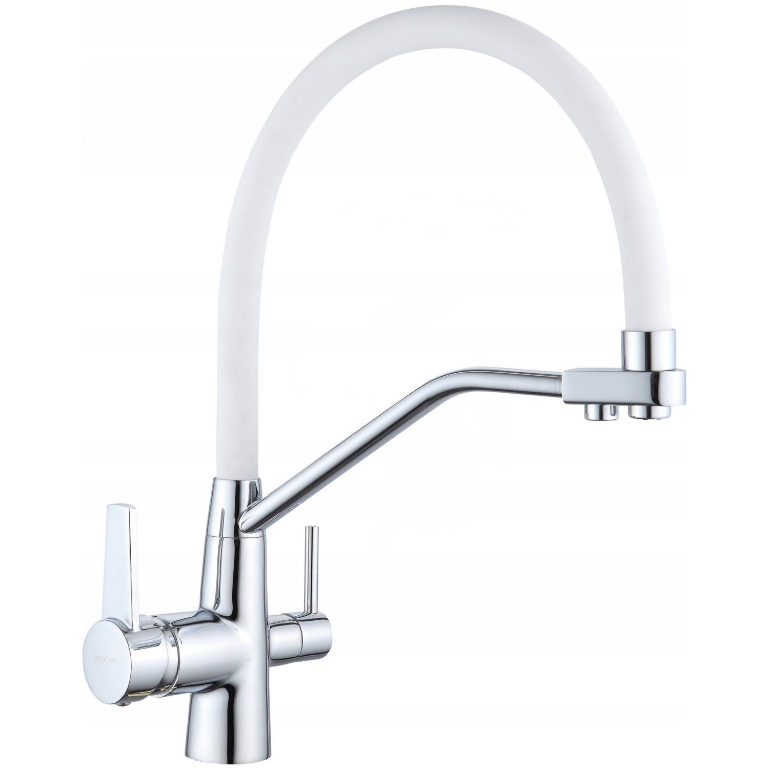 Смеситель для кухни MEXEN 671701-02 DUO reay-00000000142 на две воды Белый (171717)