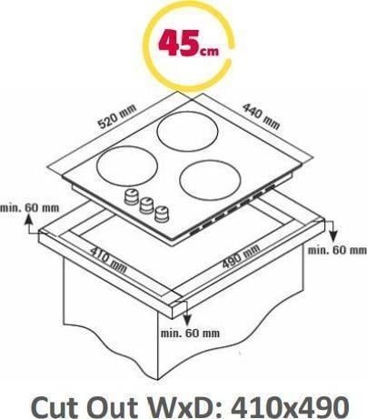 Варильна поверхня газова Simfer H4.305.HGSBB (371300) - фото 2