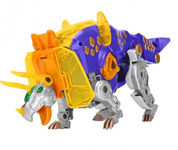 Трансформер A-toys Dinobots Трицератопс 30 см Фиолетово-желтый (SB376)