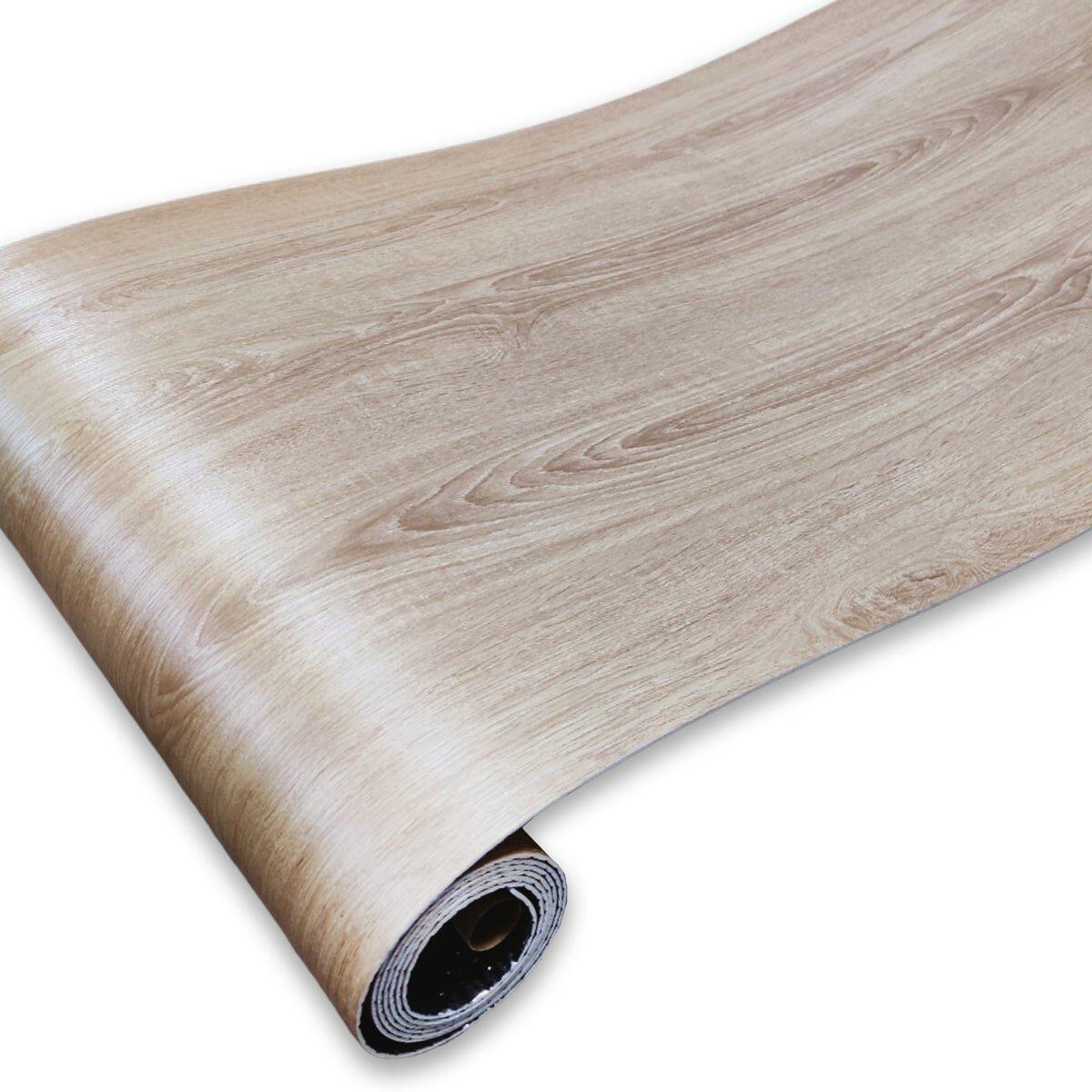 Плитка виниловая самоклеящаяся в рулоне ясень 3000x600x2 мм (3DPanda-1177)