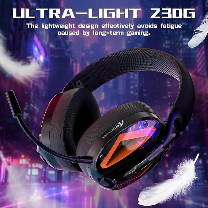 Наушники беспроводные Attack Shark L60 Black - фото 4 Наушники беспроводные Attack Shark L60 Black - фото 4