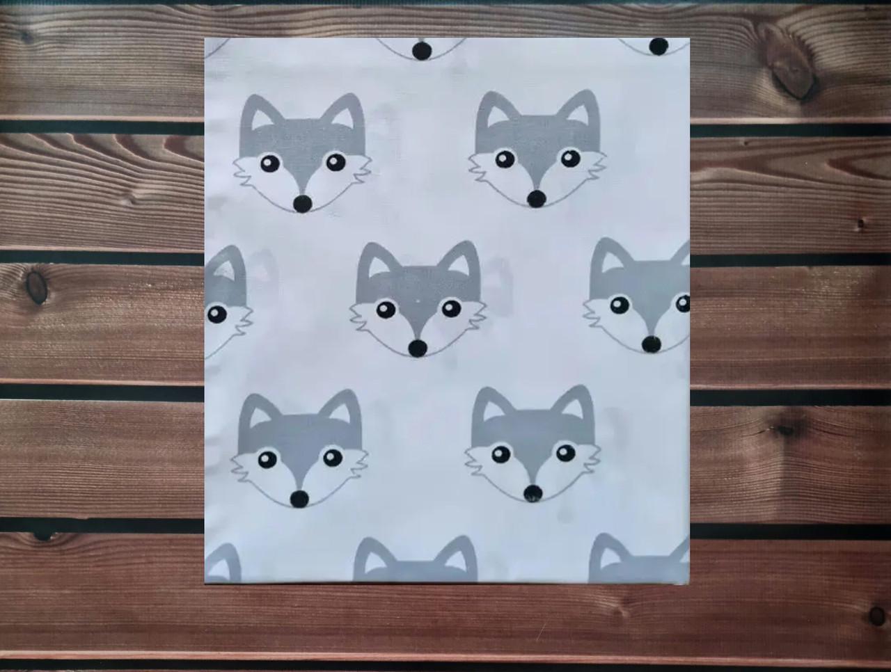 Пеленка детская BST из натуральной хлопковой ткани 90х80 см Белый/Серый (1798900057)