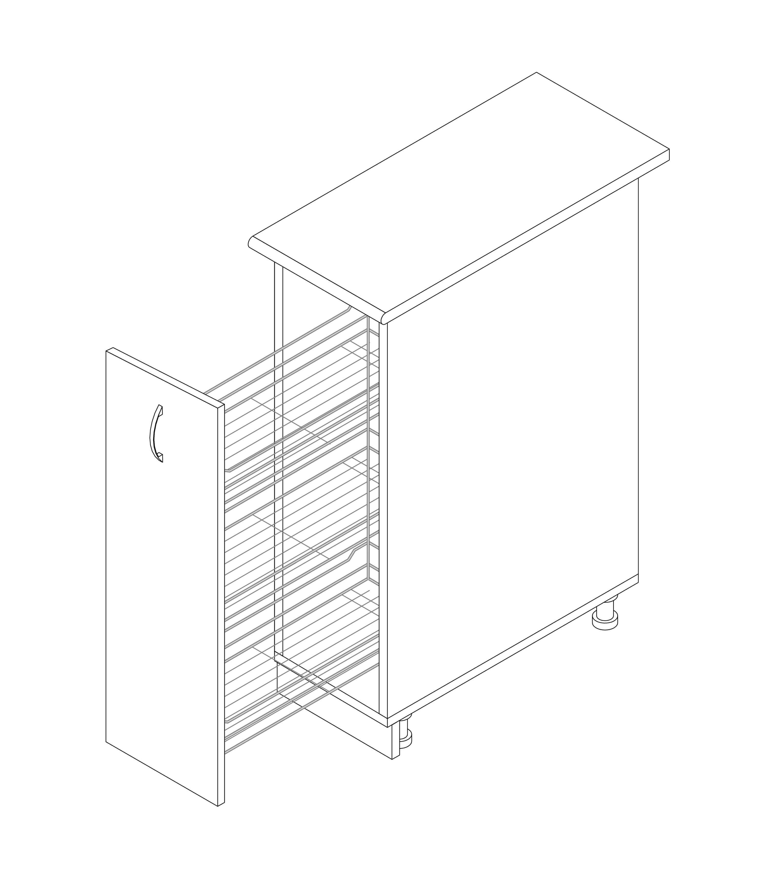 Тумба-карго МАКСІ-МЕблі 3 полиці 0,2 зі стільницею 1-й кат. складська програма Дуб трюфель/Білий гладкий (5102139) - фото 4 Тумба-карго МАКСІ-МЕблі 3 полиці 0,2 зі стільницею 1-й кат. складська програма Дуб трюфель/Білий гладкий (5102139) - фото 4