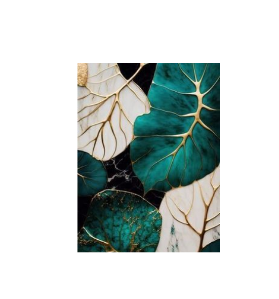 Алмазная мозаика Изумрудные листья 30х40 см (29514435)