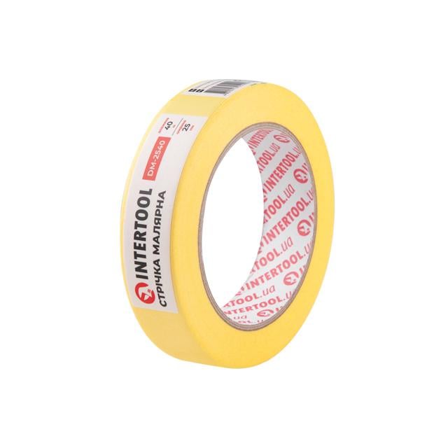Стрічка малярна Intertool DM-2540 25 мм 40 м Жовтий