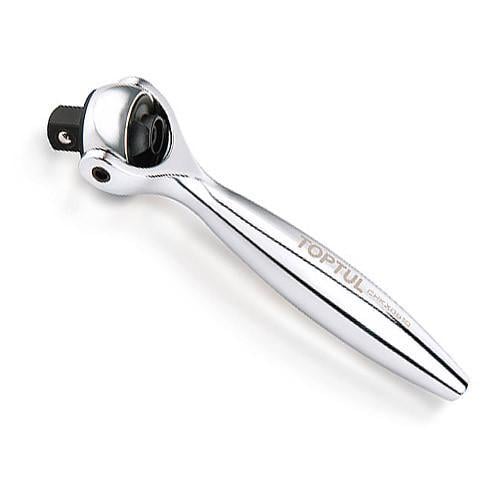 Трещітка 1/4" Toptul CHKX0810 з шарніром 360° 90 зубців