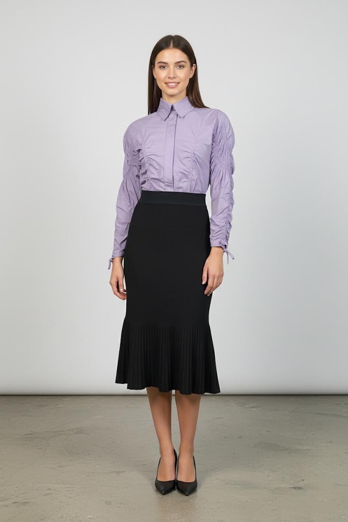 Юбка годе миди трикотажная Forza Viva MW-KS-1978V р. 44 Черный (17852334)