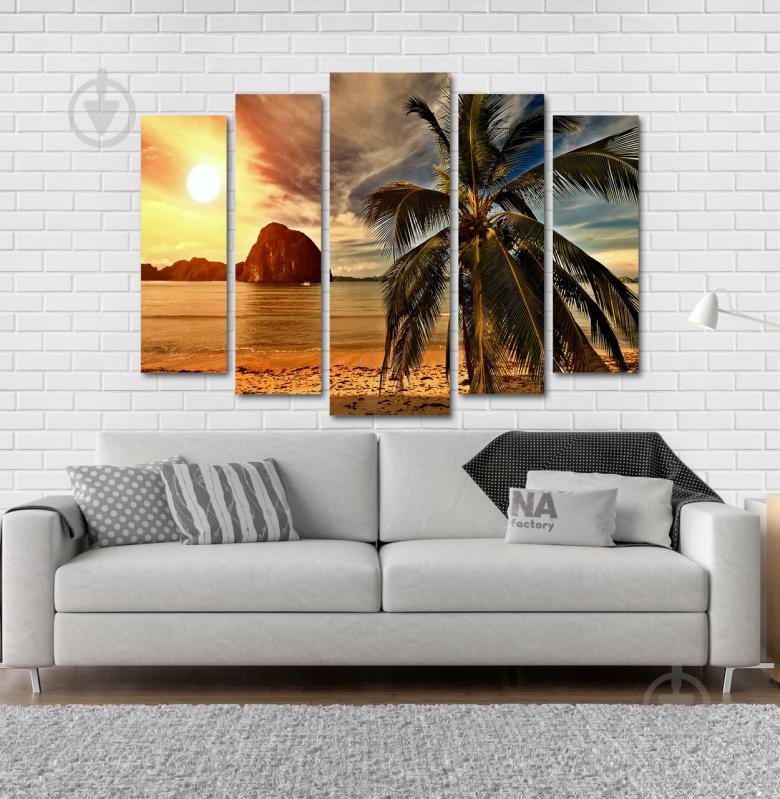 Модульна картина Poster-land Пляж Пальма Art-158_5