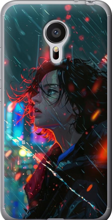 Чехол на Meizu MX5 Ночные огни (6096t-105-42517)