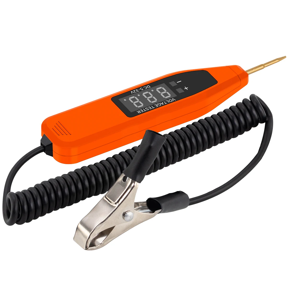 Тестер напряжения цифровой RIAS SR75 5–32V с дисплеем Orange (3_08633)