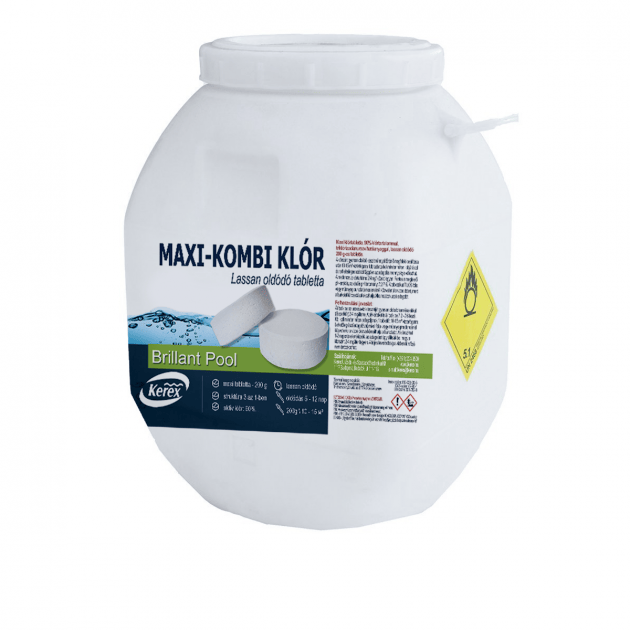 Таблетки для очистки бассейна от слизи Kerex 80035 MAX Комби хлор 3в1 50 кг - фото 1 Таблетки для очистки бассейна от слизи Kerex 80035 MAX Комби хлор 3в1 50 кг - фото 1