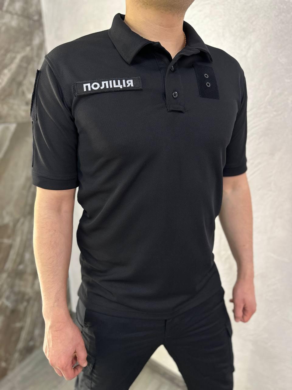 Футболка поло для полиции 20001 S Черный