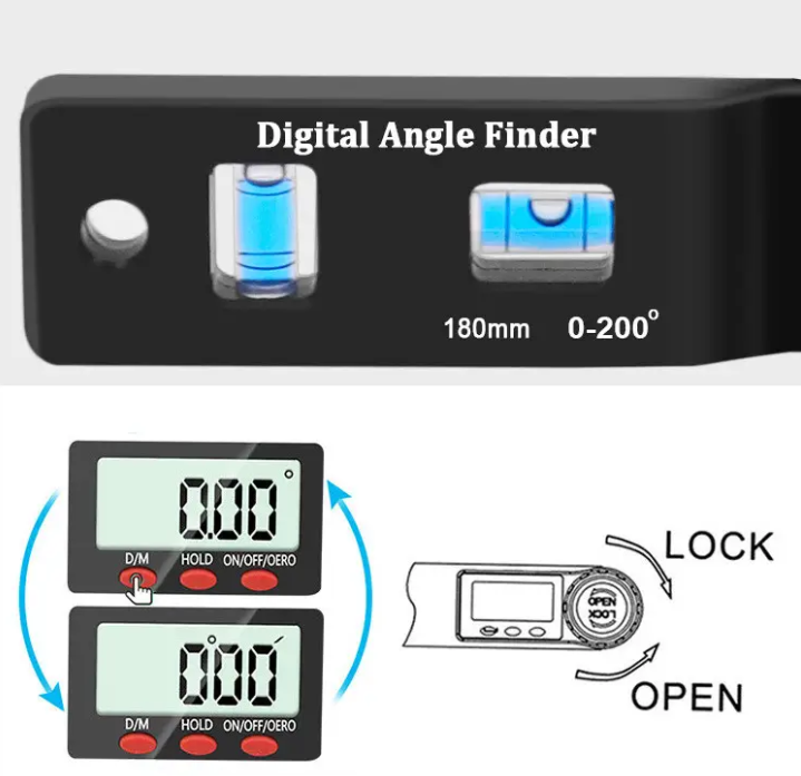 Кутомір електронний цифровий 180 мм (4001154489336) - фото 8