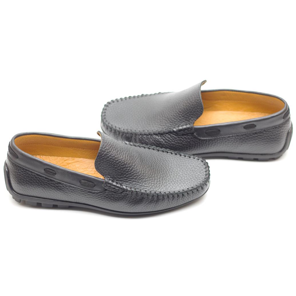 Мокасины мужские Zlett из натуральной кожи р. 40 Черный (5074) - фото 7 Мокасины мужские Zlett из натуральной кожи р. 40 Черный (5074) - фото 7