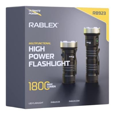 Фонарь ручной Rablex RB923 ЗУ Type-C Белый/Синий/Зеленый/Красный