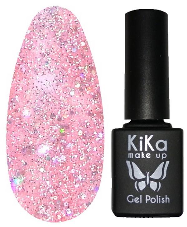 Гель-лак Kika №167 с блестками 8,5 мл Розовый (KGP-167)
