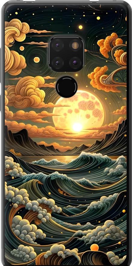 Чехол на Huawei Mate 20 Арт волны (6332t-1578-42517)