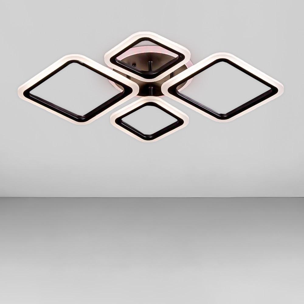 Люстра потолочная светодиодная Light House SL-18183/2/2 BK/RGB 96W Dimmer 3000-6000 130х700х510 мм Черный Люстра потолочная светодиодная Light House SL-18183/2/2 BK/RGB 96W Dimmer 3000-6000 130х700х510 мм Черный