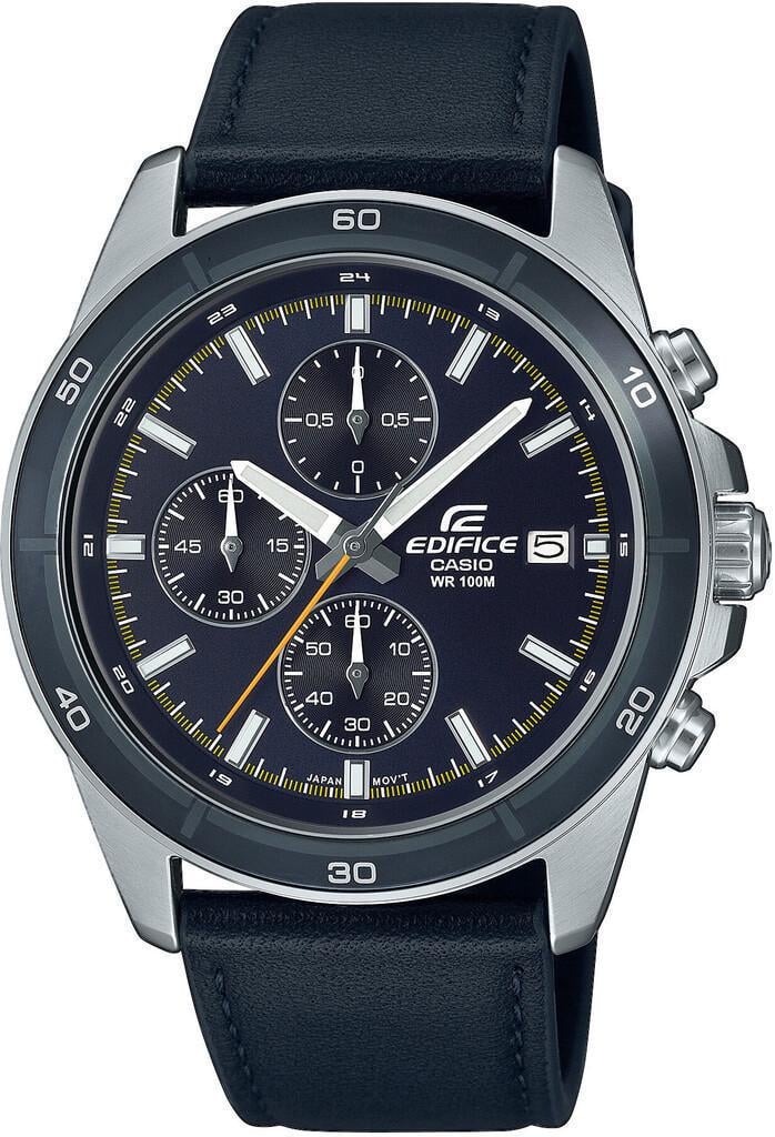 Часы мужские Casio Edifice EFR-526L-2CVUEF на кожаном ремешке (1741688250)