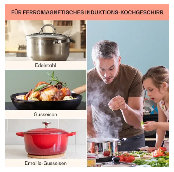 Варочная панель встроенная Klarstein Deejay Free Zone индукционная 3500 Вт (10031633) - фото 2 Варочная панель встроенная Klarstein Deejay Free Zone индукционная 3500 Вт (10031633) - фото 2