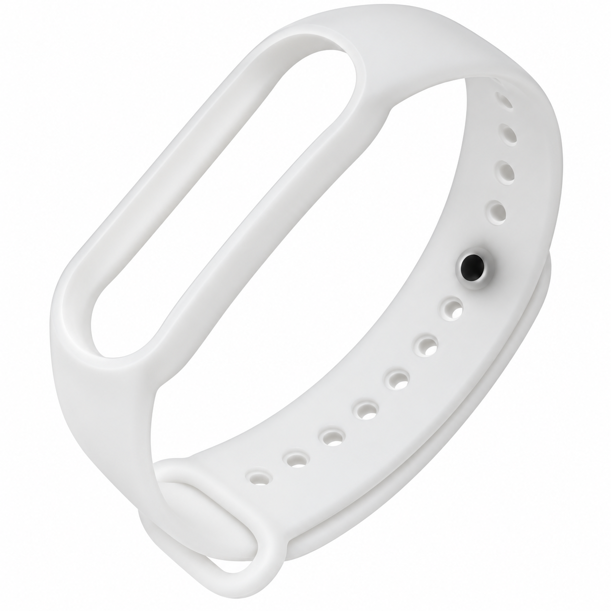 Ремешок силиконовый для фитнес-браслета Xiaomi Mi Band 5 White (4830833)